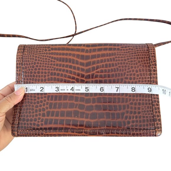 Vintage Jay Herbert New York Brown Leather Handbag/Crossbody Bag Size S - Picture 9 of 10